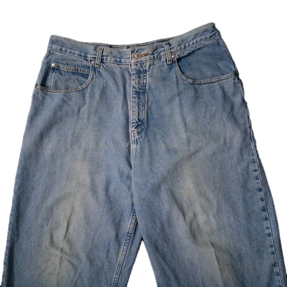 Vtg Anchor Blue Beyond Baggy Jeans Men 38 X 30 Fits 36